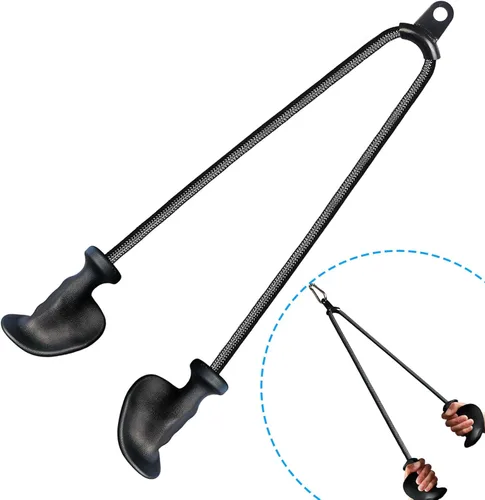 BLUSLM Accesorios de tríceps con cuerda ergonómica, accesorios de cable para tríceps extra largos de 27, 32, 40 y 47 pulgadas mejorados para CUERDA