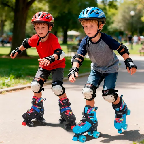 Miniatura 8 de Nattork Patines de Ruedas para Niños y Niñas, Patines Cuádruples de 4 Tallas Ajustables para Niños con Ruedas que se Iluminan - Maravilloso Regalo