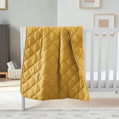 Miniatura 6 de FLXXIE Edredón de Microfibra Alternativo al Plumón para Niños Pequeños Lavable a Máquina, Manta Acolchada Súper Suave y Ligera para Cuna de Niños