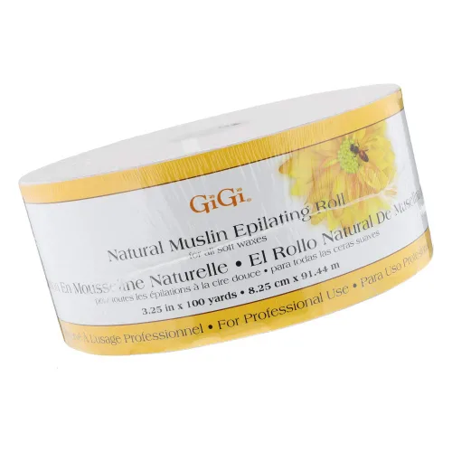 Miniatura 7 de GiGi Tiras depiladoras de muselina natural, tiras de cera suave para depilación facial y cuerpo, disponibles en tamaños regulares y pequeños