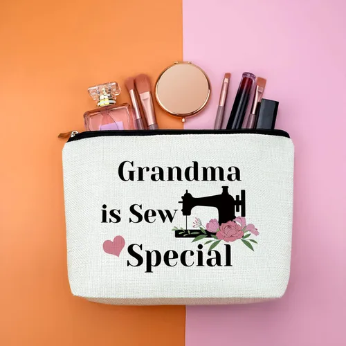 Miniatura 4 de Regalo para el día de la madre para mujeres, regalo de abuela, bolsa de maquillaje de costura, regalos para amantes de la costura, bolsa