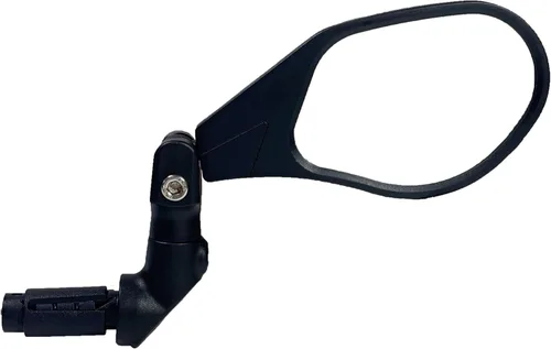 Miniatura 3 de Hafny Nuevo espejo de bicicleta con extremo de barra, lente de vidrio de grado automotriz HD, superficie grande, irrompible, ajustable en múltiples