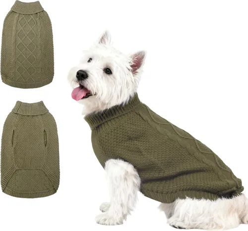 Miniatura 43 de Mihachi Suéteres para Perros Pequeños y Medianos Niña o Niño, Camisa Cálida y Suave para Perros, Abrigo para Perros para Clima Frío con Cuello