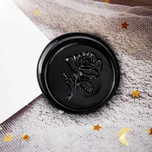 Miniatura 2 de 16 varillas de sellado de cera para pistola de pegamento para sello de cera, negro, ideal para invitaciones de boda, tarjetas, sobres, paquetes