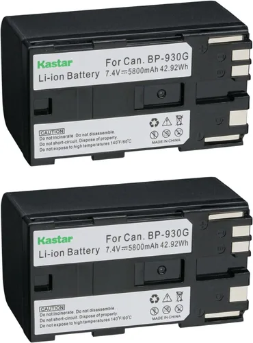 Miniatura 4 de Kastar Batería BP-930G de repuesto para Canon UC-X45 UC-X50 UC-X55 V40 V40Hi V50Hi V60Hi V65Hi V72 V75Hi V400 V420 V500 V520 XF100 XF105 XF200 0 XF2