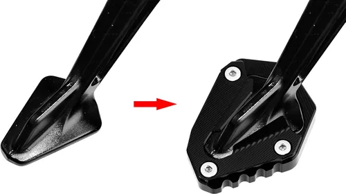 Miniatura 2 de Placa de extensión para soporte lateral de motocicleta compatible con 1290 Super Adventure S 2021 2022 2023 2024 Soporte para almohadilla de pie