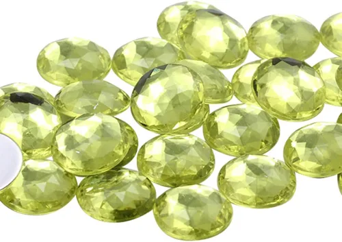 Miniatura 11 de Joyas de diamantes de imitación acrílicos redondos con parte trasera plana de 0.709 in, adornos de gemas de plástico para cosplay, disfraces