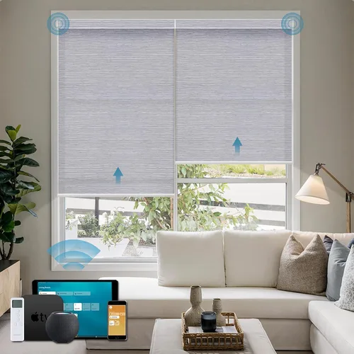 Miniatura 42 de Cortinas enrollables inteligentes de filtrado de luz motorizadas compatibles con HomeKit, persianas inteligentes para ventanas con 1% de apertura