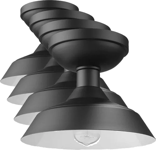 Miniatura 10 de GLOBE Electric 66000038 18.5W Lámpara de techo empotrable LED integrada para interior y exterior, blanco mate, acento en tono madera, mejoras