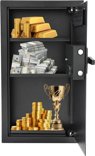 Miniatura 3 de Caja fuerte montada en la pared de 25.5 pulgadas de alto x 3.9 pulgadas de ancho x 14.5 pulgadas de largo, caja fuerte electrónica para seguridad