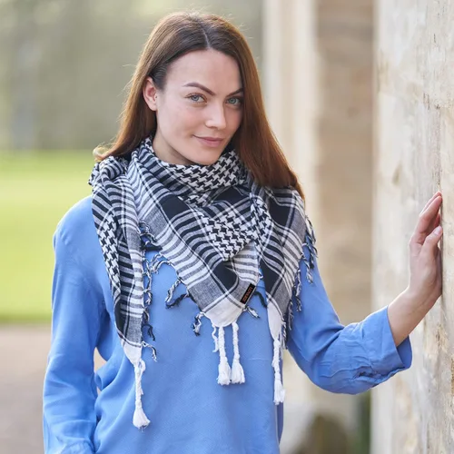 Miniatura 53 de LOVARZI Shemagh Cottons Arab Keffiyeh - Bufanda militar táctica para cabeza y cuello