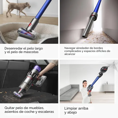 Miniatura 6 de Aspiradora inalámbrica de palo Dyson V11, grande, níquel/azul