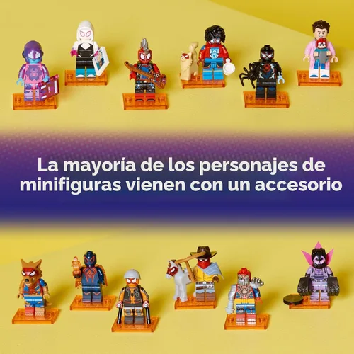 Miniatura 6 de LEGO Minifigures Spider-Man: Across The Spider-Verse Paquete de 6 - Juguetes de Spider-Man para Niños y Niñas, Edades 5+ - Figuras de Acción