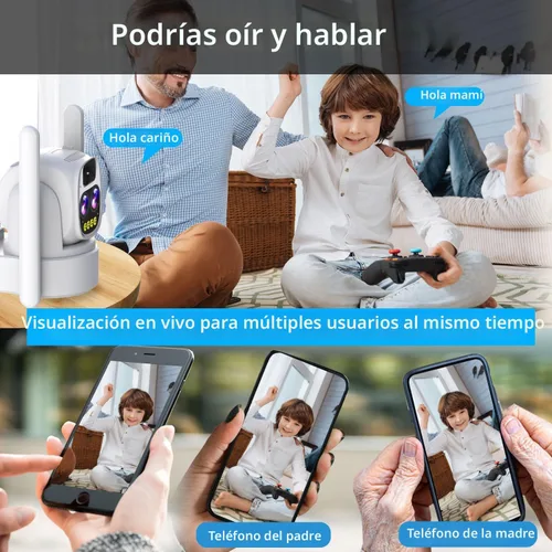 Miniatura 7 de Cámaras de seguridad LETSCEE inalámbricas para exteriores para seguridad del hogar, cámaras Alexa con energía solar, cámara de vista 360 al aire 1