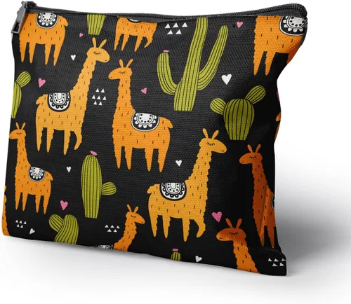 Miniatura 2 de Bolsa de maquillaje para mujer, Corazones de cactus de alpaca