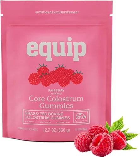 Miniatura 8 de Equip Foods Core Gomitas de Calostro Bovino, Suplemento de Calostro Alimentado con Pasto Delicioso de 1g por Porción - Salud Intestinal, Inmunidad