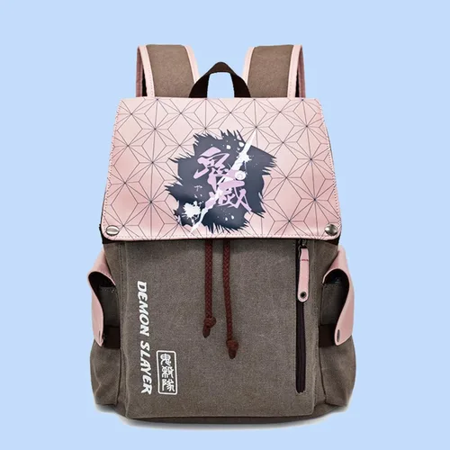Miniatura 2 de Mochila de anime Demon Slayer Kimetsu no Yaiba Nezuko Casual Mochila Tanjiro de gran capacidad para la escuela unisex Nezuko talla única Mochilas