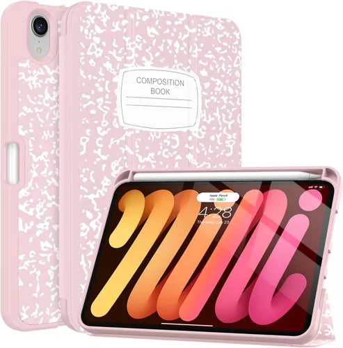 Miniatura 11 de Soke Funda para iPad mini 7(A17 Pro) 2024/iPad Mini 6 2021 de 8.3 pulgadas con Soporte para Lápiz-[Carga de Lápiz + Activación/Suspensión