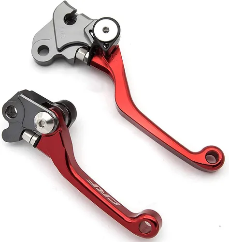Miniatura 3 de Palancas de embrague y freno pivotantes para Dirt Bike CRF125F CRF 125 F 125FB 2020 2021 2022 2023 2024 2025 CNC plegables en rojo