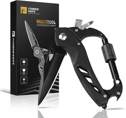 Miniatura 8 de FUNBRO Cuchillo multiherramienta (Rojo)