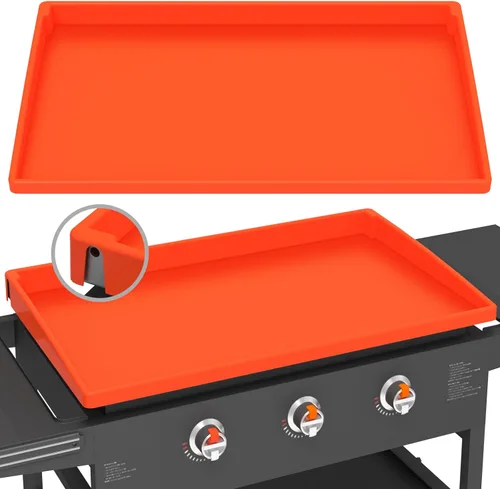 Tapete de silicona para plancha Blackstone - 28 pulgadas, cobertura completa resistente de grado alimenticio, tapete protector para parrilla para