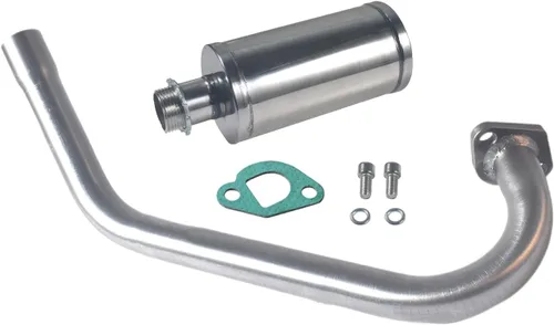 Escape mejorado con silenciador para Coleman Powersports CT200U BT200X CT200u-ex, 212cc 196cc/6.5HP Go Kart y mini bicicleta de gas
