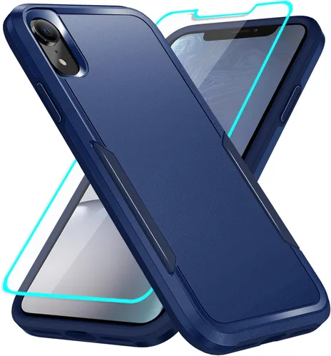 Miniatura 10 de Funda para iPhone XR con protección de pantalla: resistente a prueba de golpes y arañazos Funda para iPhone XR-Negro