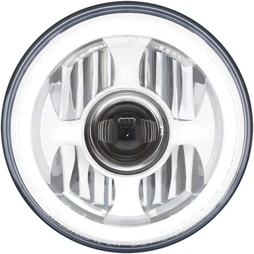 Miniatura 2 de United Pacific 7" faro de la proyección del poder más elevado LED con el anillo dual del halo de la función LED
