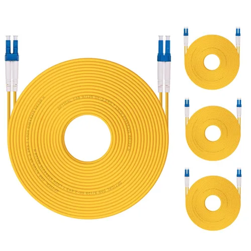 Miniatura 34 de Cable de conexión de fibra OM3 LC a LC de 0.7 ft, puente de fibra multimodo de 10 GB, LC-LC UPC dúplex MMF 50/125um, LSZH, para transceptor SFP