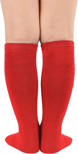 Miniatura 3 de Century Star Calcetines de fútbol para niños, calcetines de tubo hasta la rodilla, calcetines de uniforme para niñas, calcetines deportivos