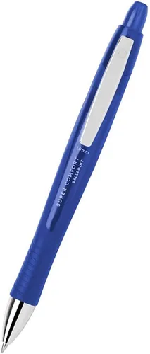 Miniatura 3 de Office Depot Bolígrafos retráctiles con agarre, punta media, 0.039 in, barril azul, tinta azul, paquete de 6