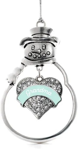 Miniatura 167 de Inspired Silver - Big Sis - Adorno de Navidad plateado - Adorno de árbol de Navidad con dije de corazón con circonita cúbica - Decoración colgante
