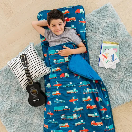Miniatura 2 de Wildkin Kids Velour Nap Mat for Boys & Girls – Soft & Cozy Toddler Sleep Mat with Built-in Blanket for Daycare, Preschool, Kindergarten & Travel