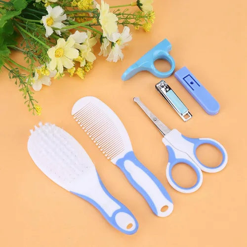 Miniatura 2 de Kit de aseo para bebés, juego portátil de cuidado de seguridad para bebés con cepillo para el cabello, peine cortaúñas, aspirador nasal, etc.