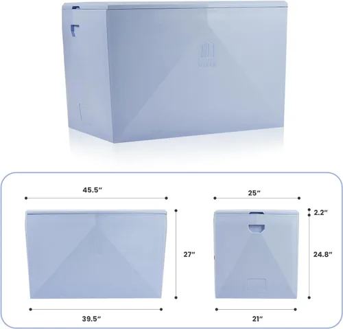 Miniatura 4 de ICECON Bañera de inmersión fría profesional, baño de hielo rotomoldeado resistente para atletas, incluye 4 moldes de bloque de hielo, diseño