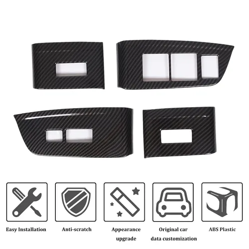 Miniatura 2 de Cubierta del panel del interruptor de elevación de ventana para Honda Pilot 2016-2022, accesorios para controlador de ventana, marco de puerta