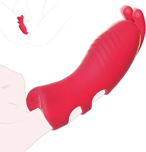 Miniatura 7 de Vibrador de dedo mini juguete sexual para mujeres, vibrador de punto G, estimulador de clítoris con 5 vibraciones, vibrador de bolsillo silencioso