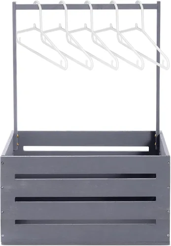 Miniatura 10 de Suzile Caja de madera para baby shower, cesta de madera para regalos con asa, ropa de niño y niña, caja de almacenamiento para revelación de género