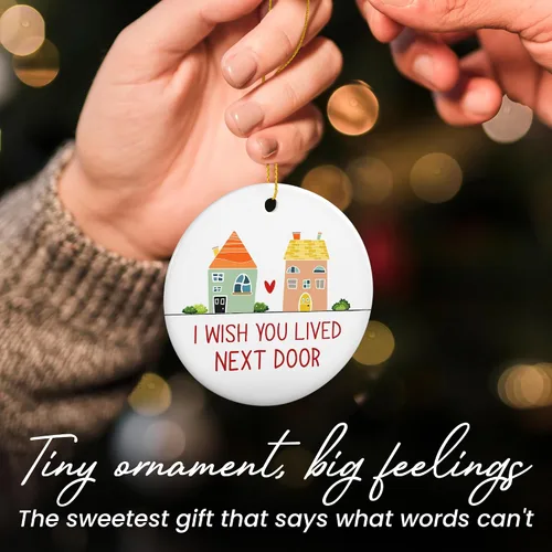 Miniatura 5 de TEEZWONDER Regalos de Navidad de Amistad para Mujeres y Hombres - Adornos de Sol de Navidad 2025 - Regalos de Vida Natural para Amigas, Adorno