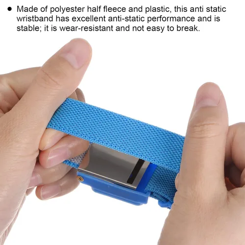 Miniatura 4 de MECCANIXITY Correa de muñeca antiestática, pulsera antiestática ESD ajustable inalámbrica con pulsera de repuesto para reparación de electrónica