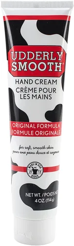 Miniatura 5 de Udderly Smooth Crema de manos, fórmula original para pieles ásperas y secas, hidratación rápida de 24 horas, 4 onzas (paquete de 6)