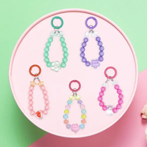 Miniatura 2 de Xmada 750 PIEZAS Cuentas acrílicas surtidas - Colores pastel, estrellas, mariposas para hacer pulseras, 12 colores de cuentas surtidas para joyería