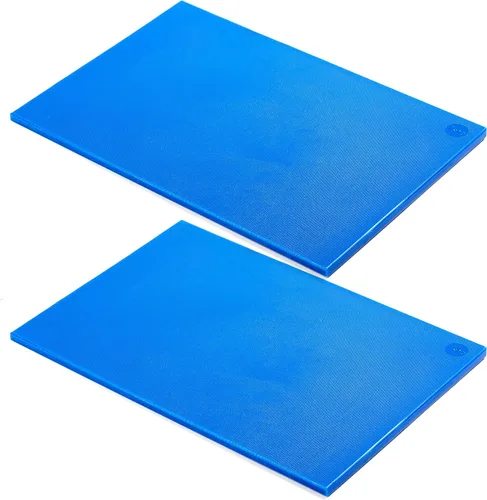 Miniatura 20 de CURTA Paquete de 2 tablas de cortar verdes para cocina, 20 x 14 x 0.5 pulgadas, tabla de cortar comercial de plástico codificado con superficie