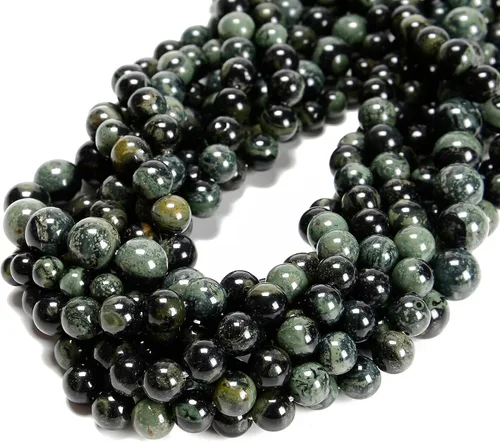 Miniatura 18 de 65 cuentas de jade blanco de 0.236 pulgadas, piedra natural, piedras preciosas redondas auténticas para hacer pulseras de bricolaje, joyas, cuerdas