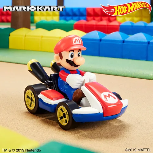Miniatura 5 de Colección de Vehículos de Réplica Fundidos a Presión Hot Wheels Mario Kart a Escala 1:64, Juguetes Coleccionables