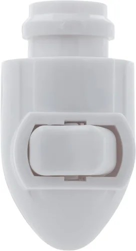 Miniatura 2 de Creative Hobbies Luz nocturna LED blanca con interruptor, luz nocturna de encendido y apagado manual para baño, pasillo, garaje, dormitorio