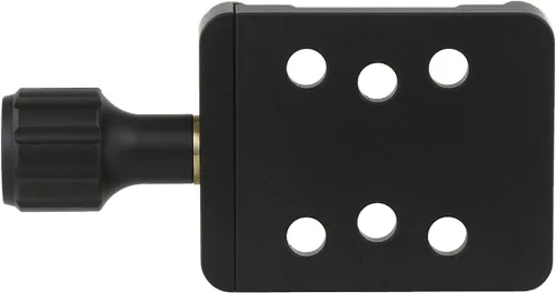 Miniatura 2 de Haoge CP-20 - Soporte de adaptador de abrazadera de tornillo con tres pares de agujeros de 0.787 in para sistema de soporte de bricolaje con placas