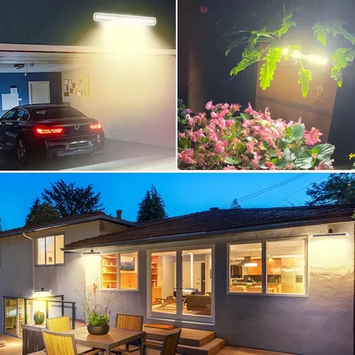Miniatura 6 de Luces solares de movimiento con clip para exteriores, impermeables, paquete de 2 luces con sensor de movimiento para exteriores con 36 LED, 3000 K