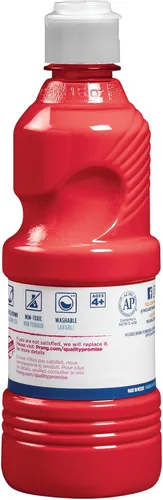 Miniatura 2 de Prang Pintura de témpera lavable, rojo, 16 onzas, 1 unidad