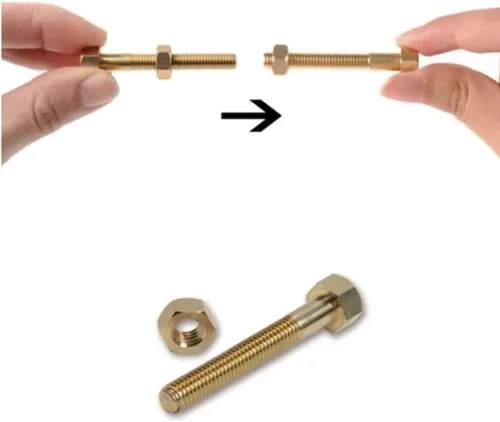 Miniatura 3 de MilesMagic Mago Micro Psíquico Tuerca Fuera de Perno Tornillo Truco de Cerca Mentalismo Tornillo Giratorio en Movimiento de Cerca Ultimate Magic